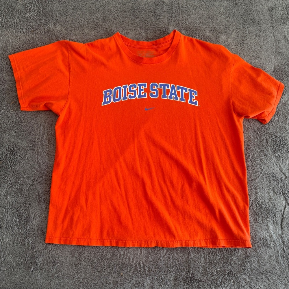 Nike Boise State Broncos T-Shirt Mens XL Orange Short Sleeve NCAA Fan Gear - Picture 4 of 8
